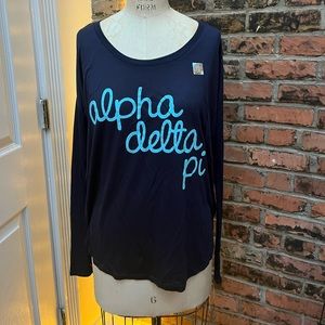 NWT Alpha Delta Pi navy long sleeve t-shirt - size M